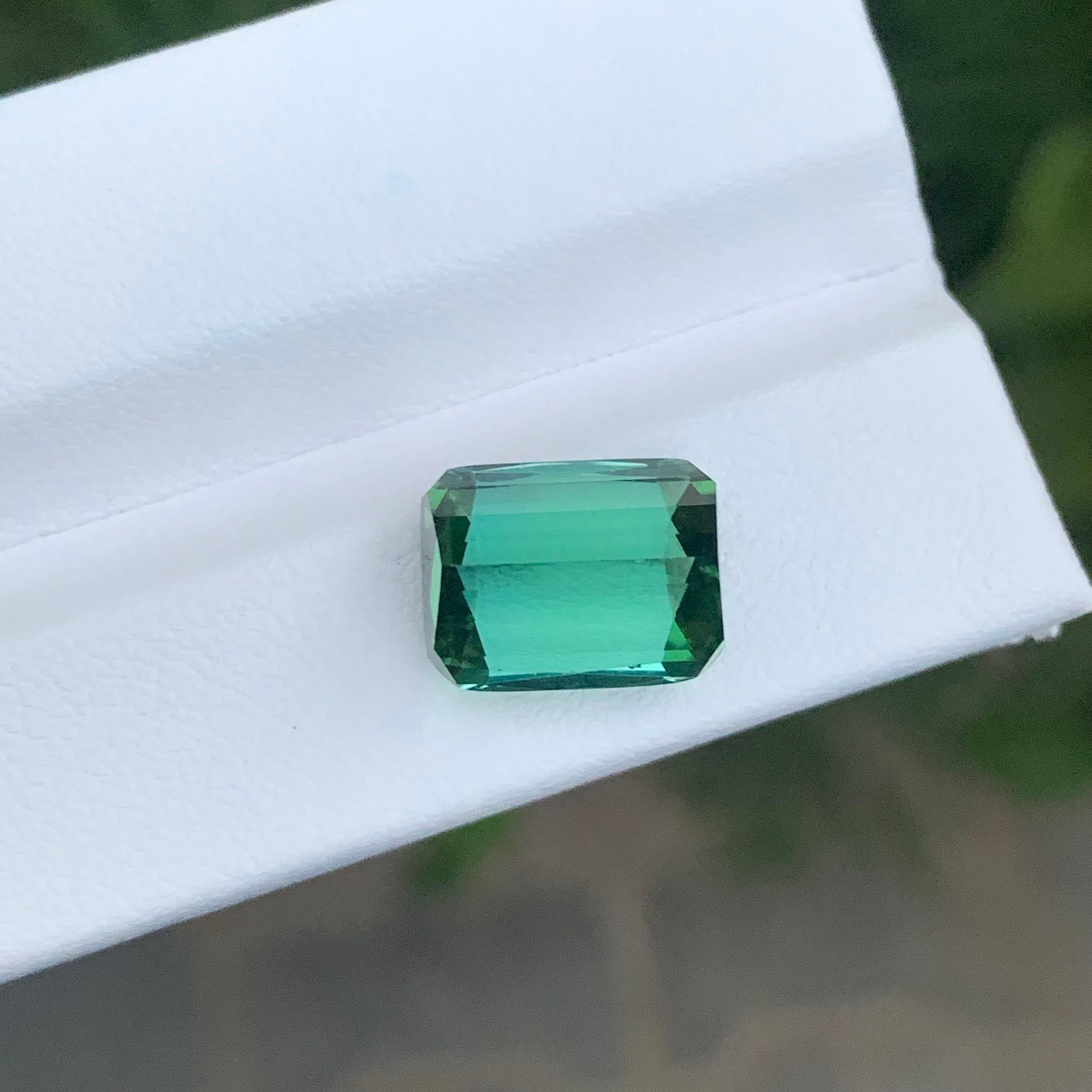 7.00 Carat Natural Loose Blue Green Tourmaline Cushion Shape Gemstone im Zustand „Neu“ im Angebot in Peshawar, PK