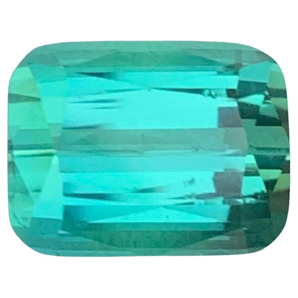 7.00 Carat Natural Loose Blue Green Tourmaline Cushion Shape Gemstone