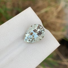7.00 Karat Natürlicher loser grüner Amethyst Birnenform Edelstein