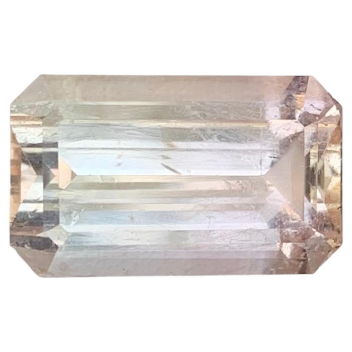 7.00 Carat Natural Loose Imperial Topaz Emerald Shape Gemstone For Sale