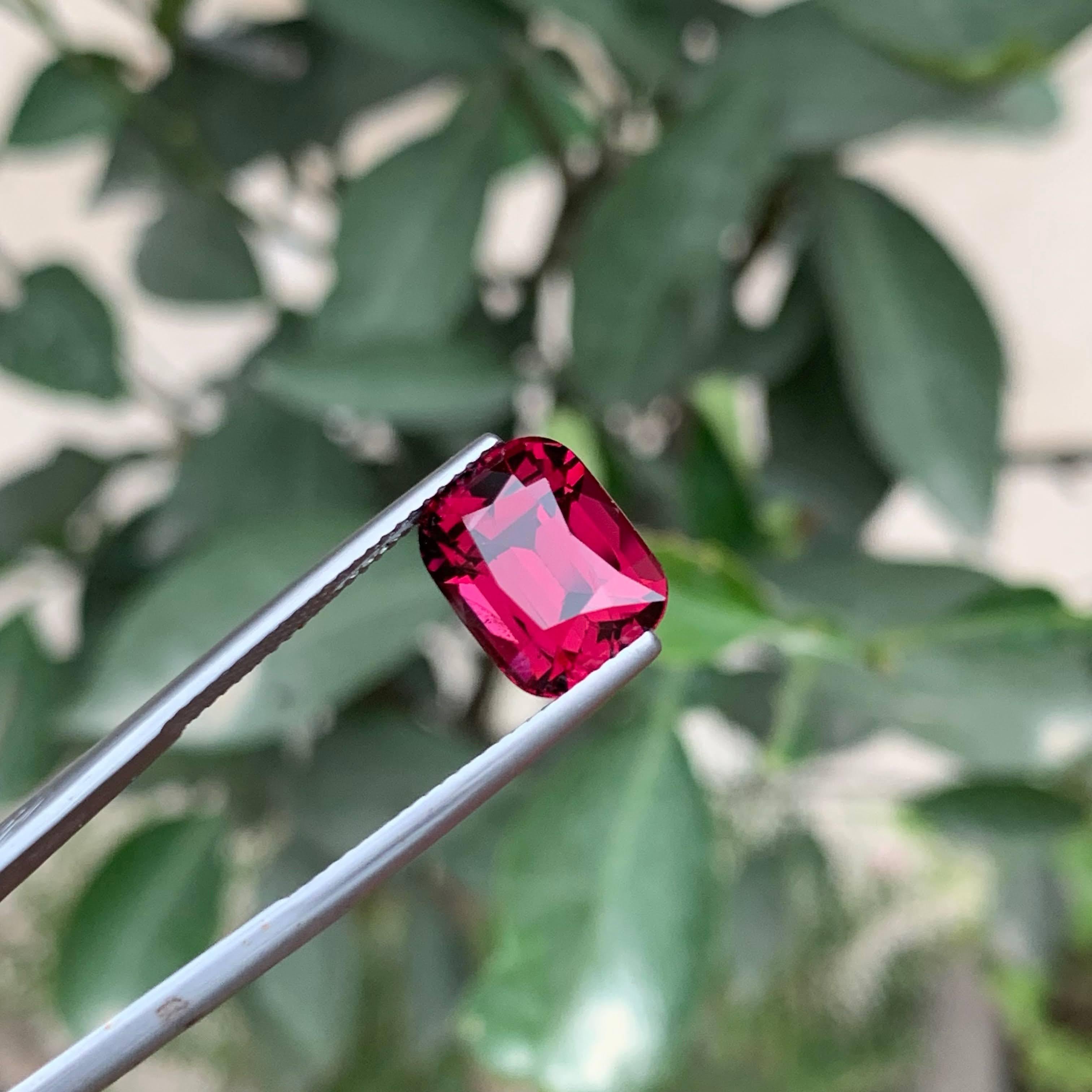 7.00 Carati di granato rosso rosato naturale sfuso Pietra africana tagliata a cuscino in vendita 5