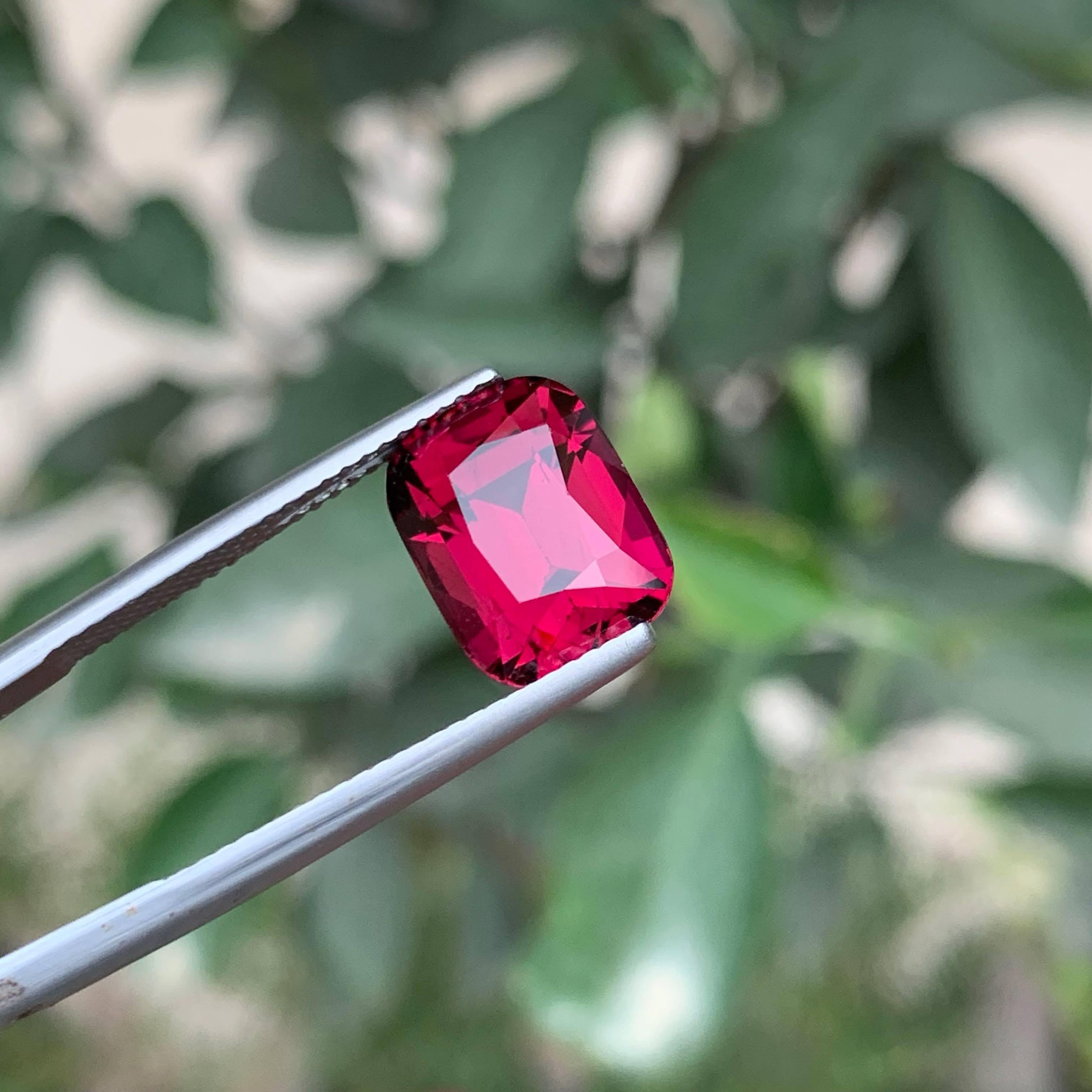 da uomo o donna 7.00 Carati di granato rosso rosato naturale sfuso Pietra africana tagliata a cuscino in vendita