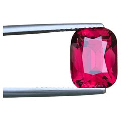 7.00 Carat Natural Loose Pinkish Red Garnet Stone Cushion Cut African Gemstone