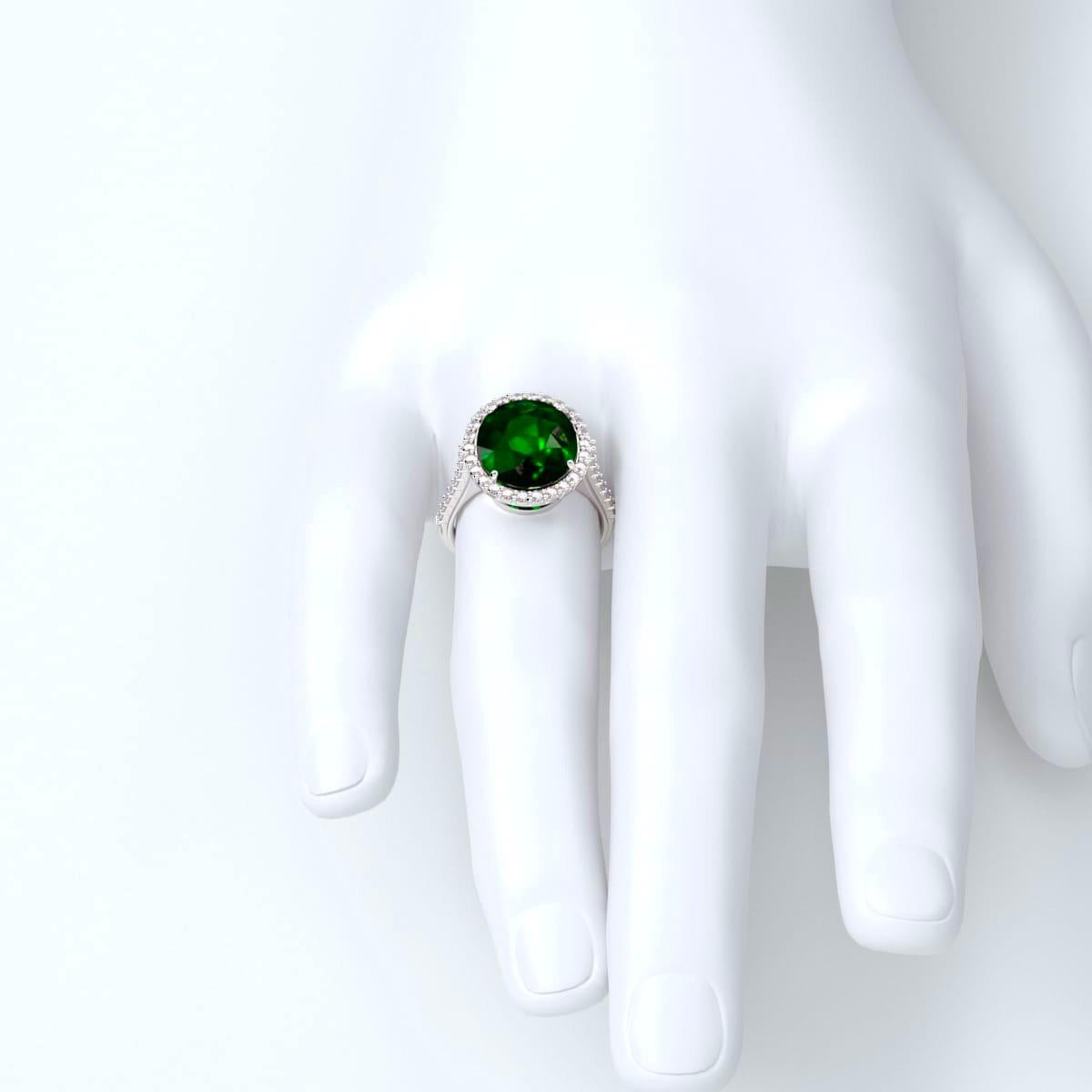 7.00 Carat Oval Emerald Ring 1