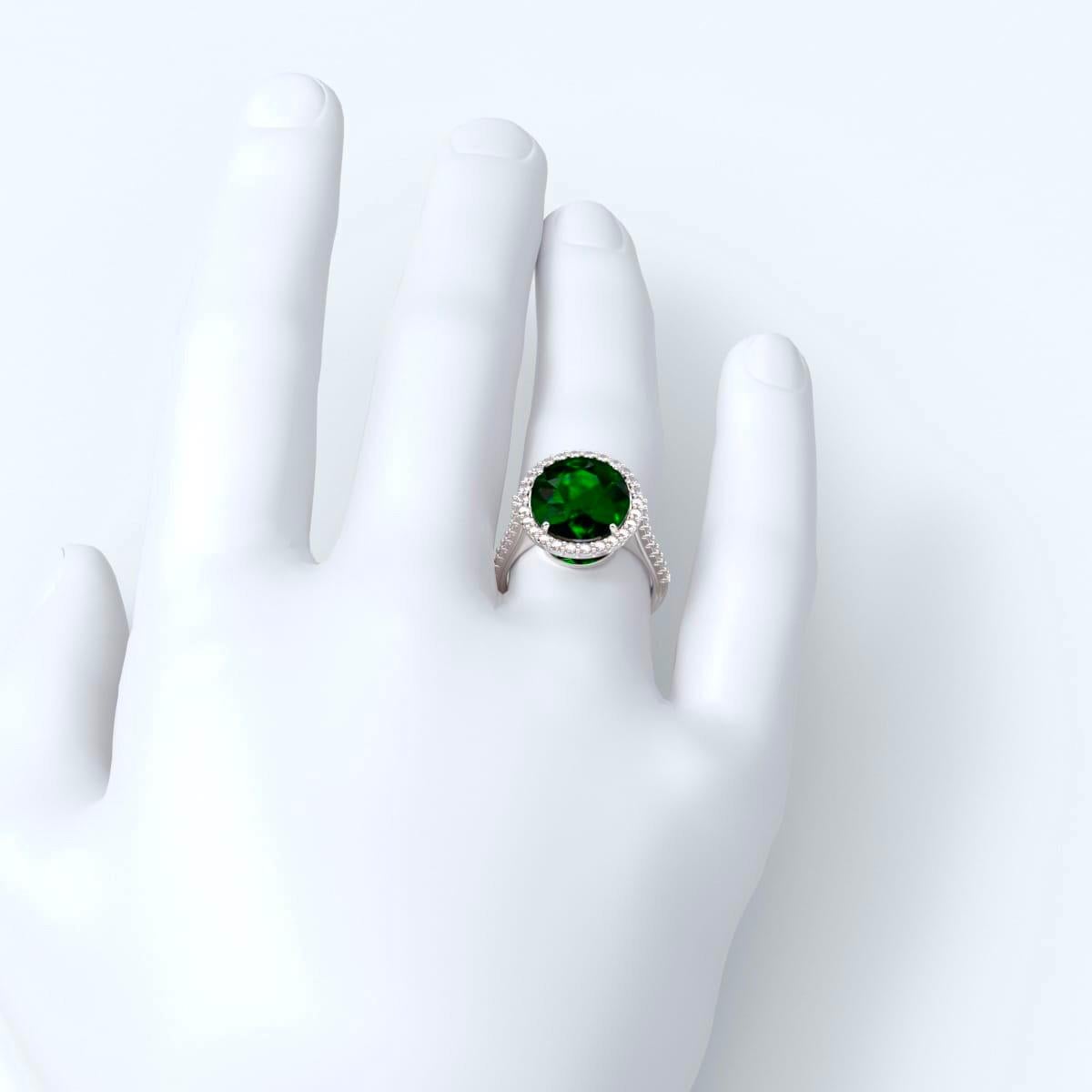 7.00 Carat Oval Emerald Ring 2