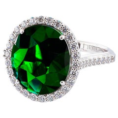 7.00 Carat Oval Emerald Ring