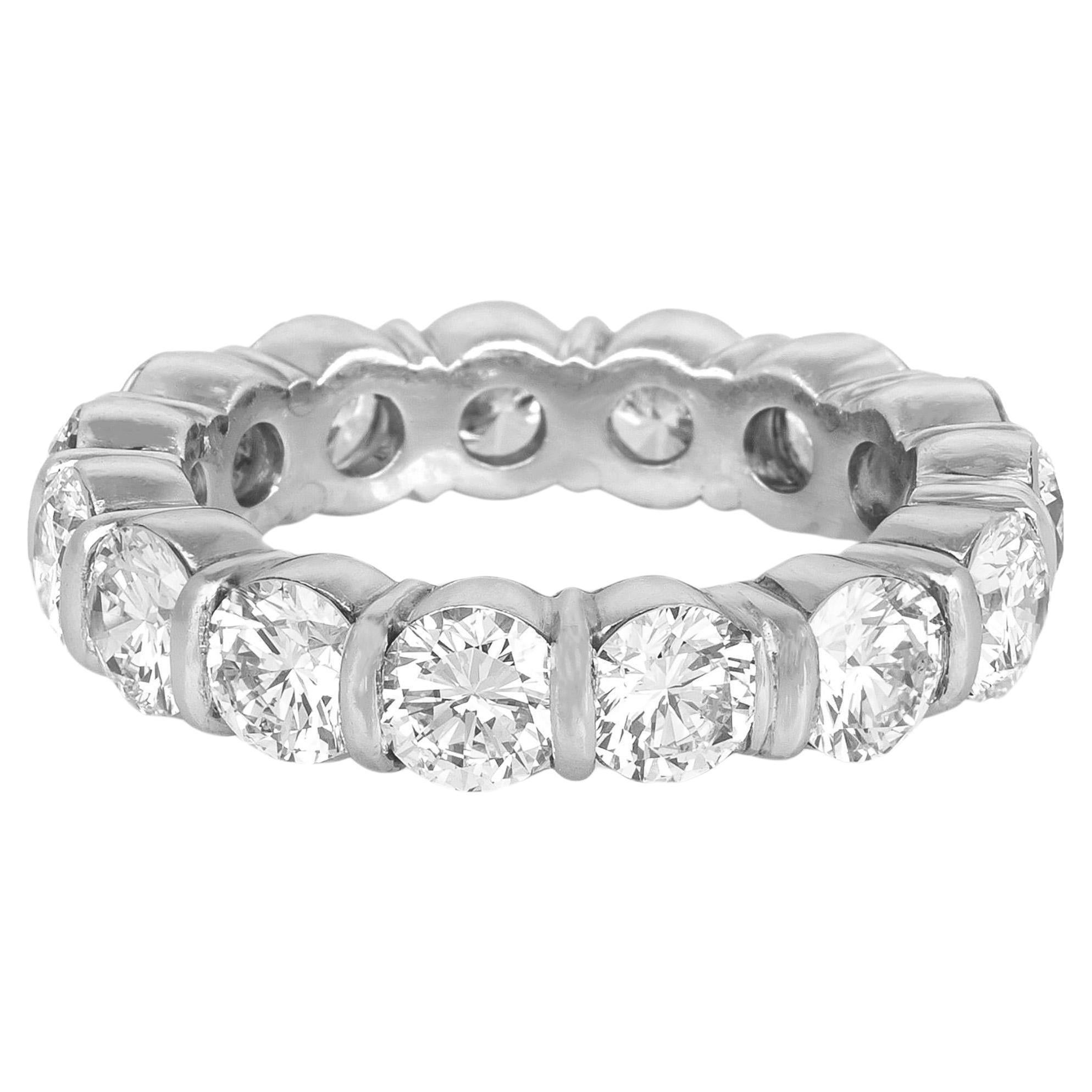 7.00 Carat Round Brilliant Cut Diamond Eternity Band