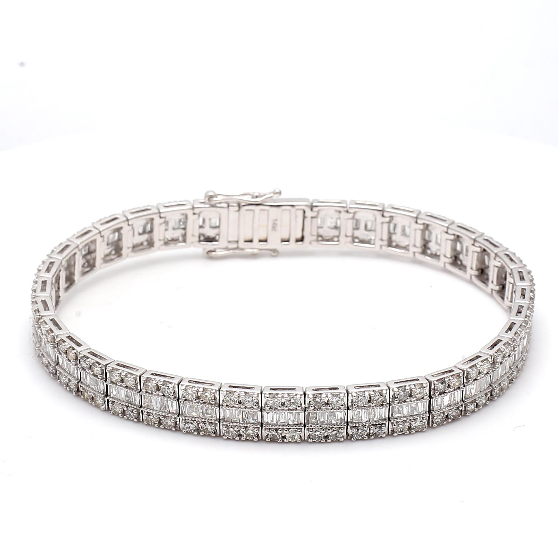 Titolo:
7,00 carati di diamante tondo brillante J VS2 in oro bianco 14 carati Bracciale da Tennis
Stile:
Tennis
Metallo:
oro bianco 14 carati
Gemma 1:
Diamante da 7 carati
Numero di pietre:
140
Colore:
J
Chiarezza:
VS2
Forma:
Brillante