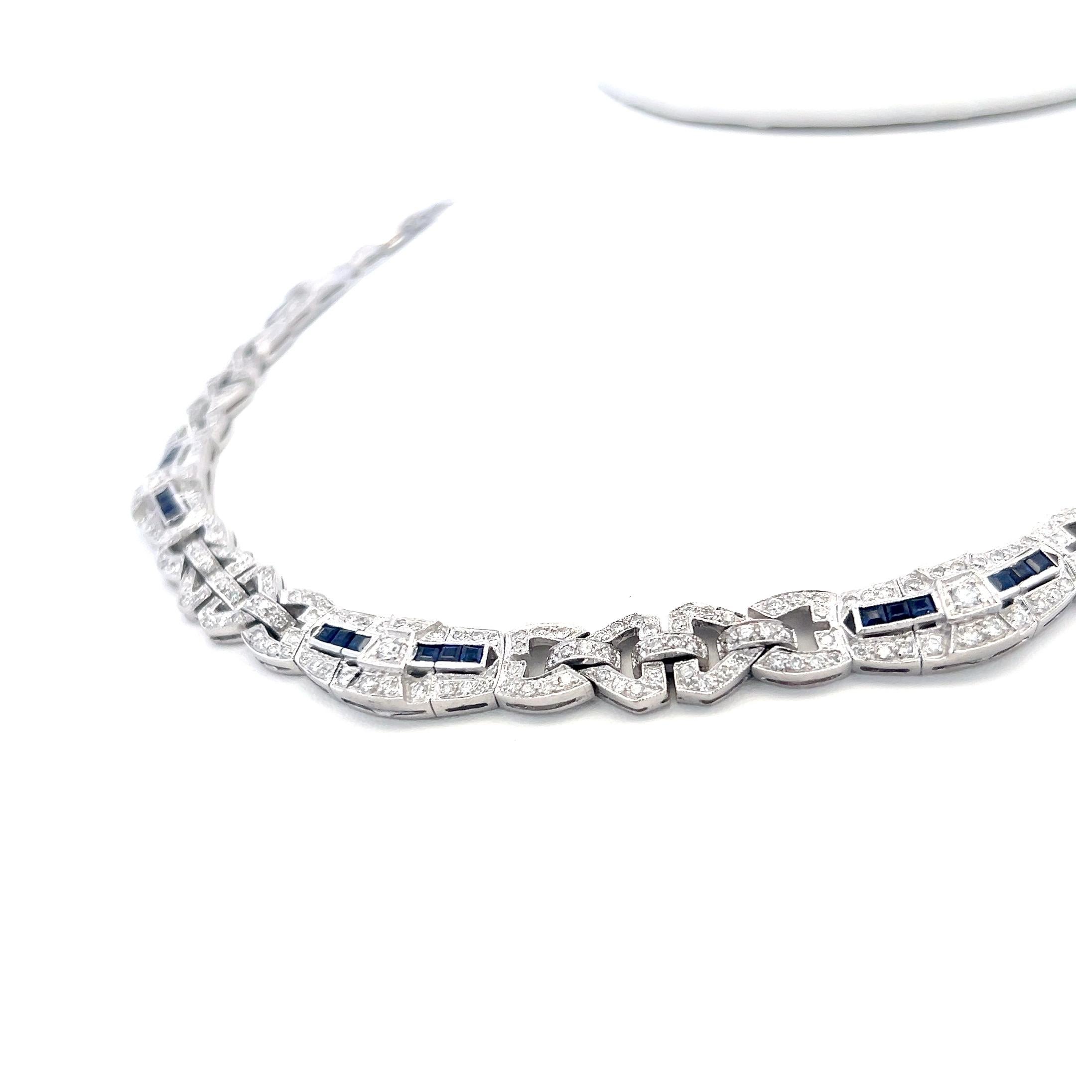 Titel:
7,00 Karat Runder Brillant H SI Diamant 2,00 Karat Saphir im Prinzessinnenschliff 18 Karat Weißgold Gliederhalskette
Stil:
Link
Metall:
18 Karat Weißgold
Edelstein 1:
7 Karat Diamant
Anzahl von Steinen:
621
Farbe:
H
Klarheit:
SI
Die