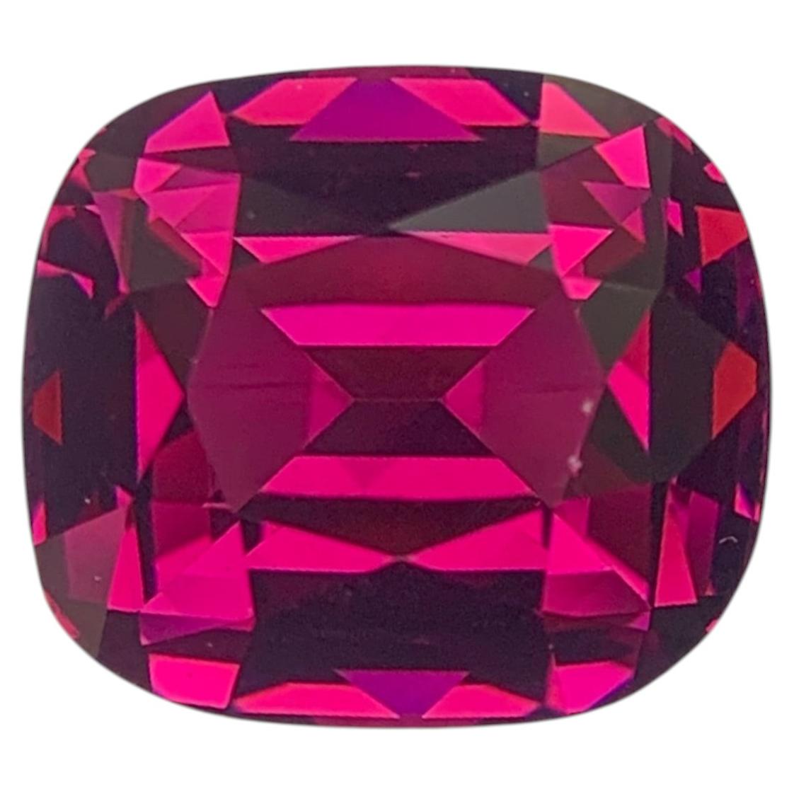 7.00 Carats Natural Rhodolite Garnet Cushion