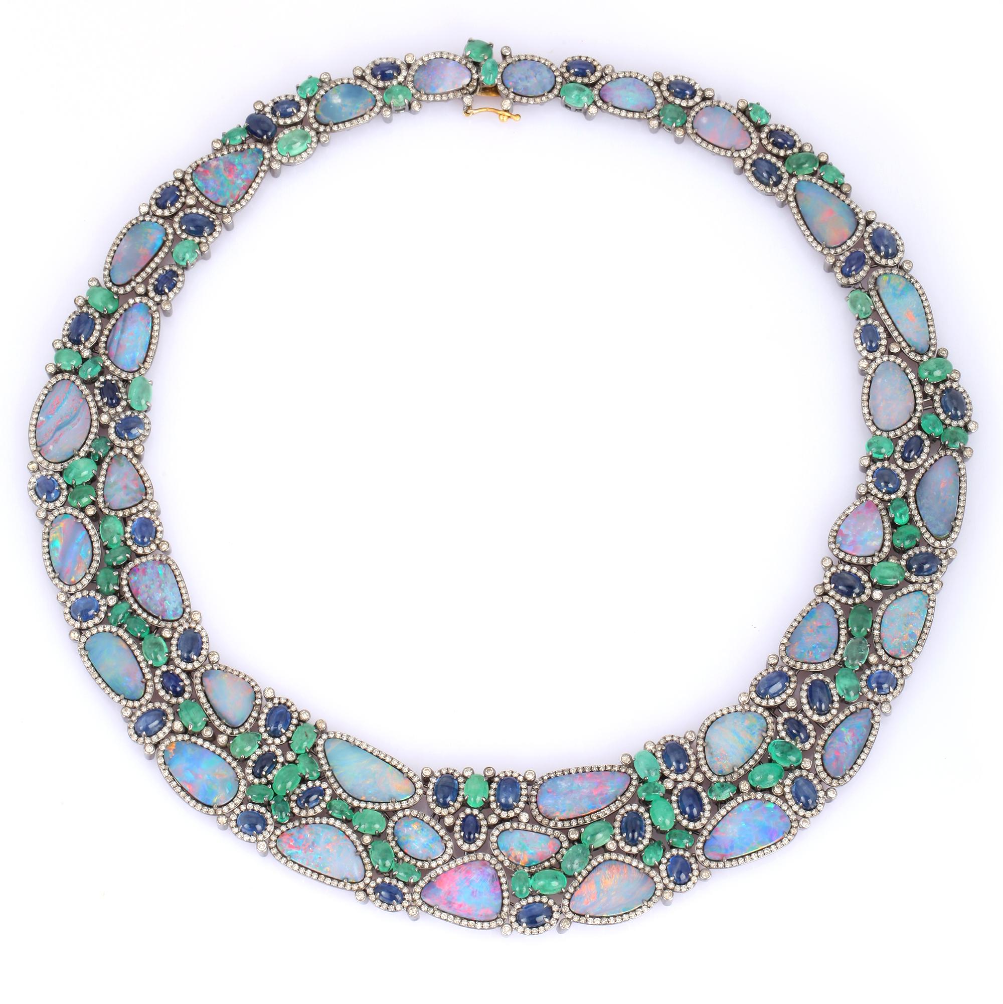 emerald statement necklace