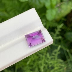 7.00 carats Purple Amethyst Stone Baguette Cut Natural Brazilian Gemstone