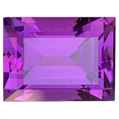 7.00 carats Purple Amethyst Stone Baguette Cut Natural Brazilian Gemstone