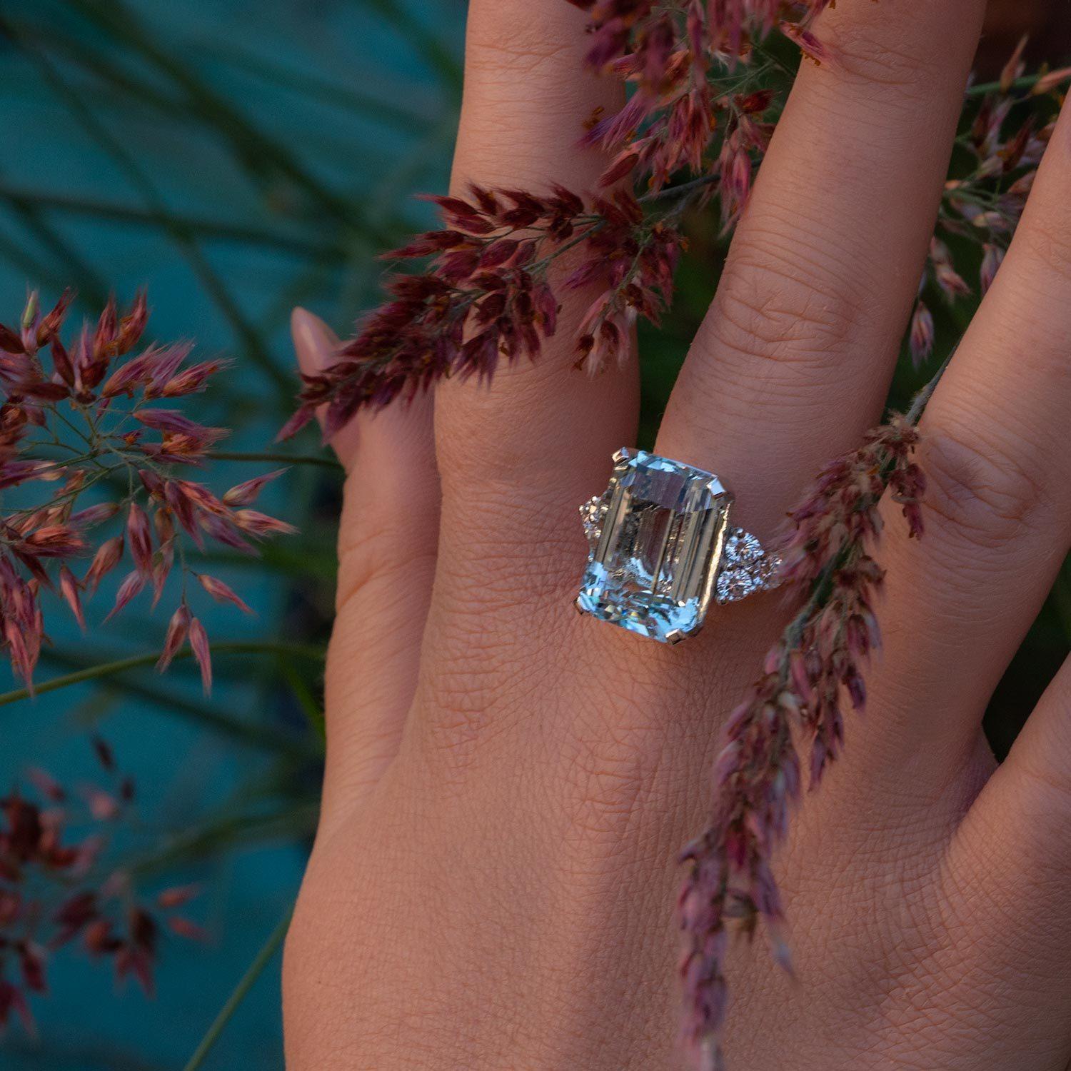 lady diana aquamarine ring