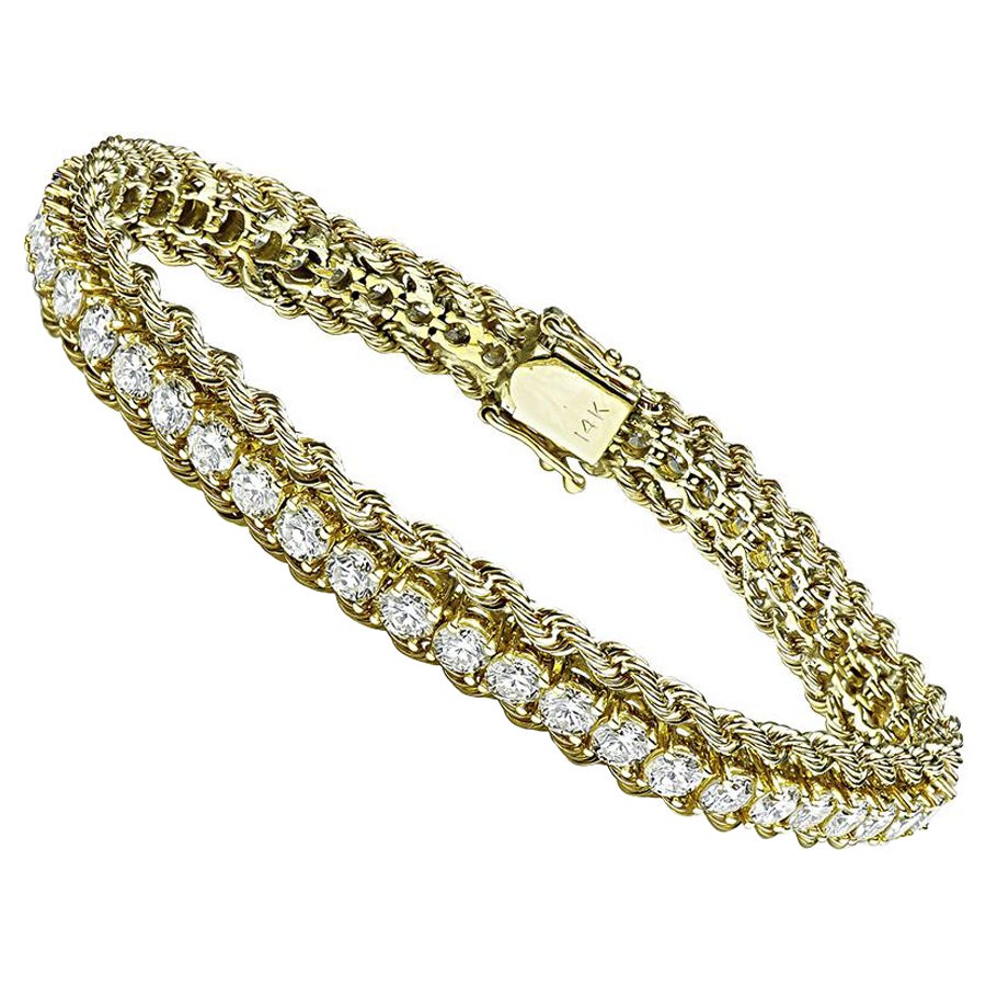 Bracelet en or avec 7.00ct de diamants