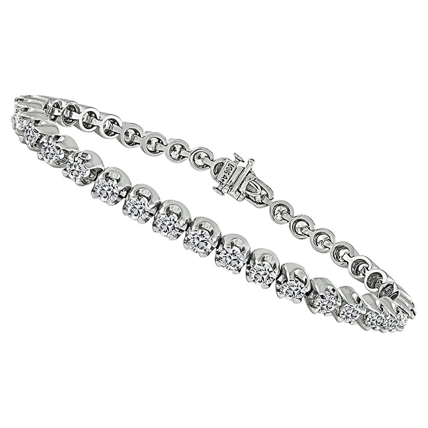 Pulsera de tenis con diamantes de 7,00 ct en venta