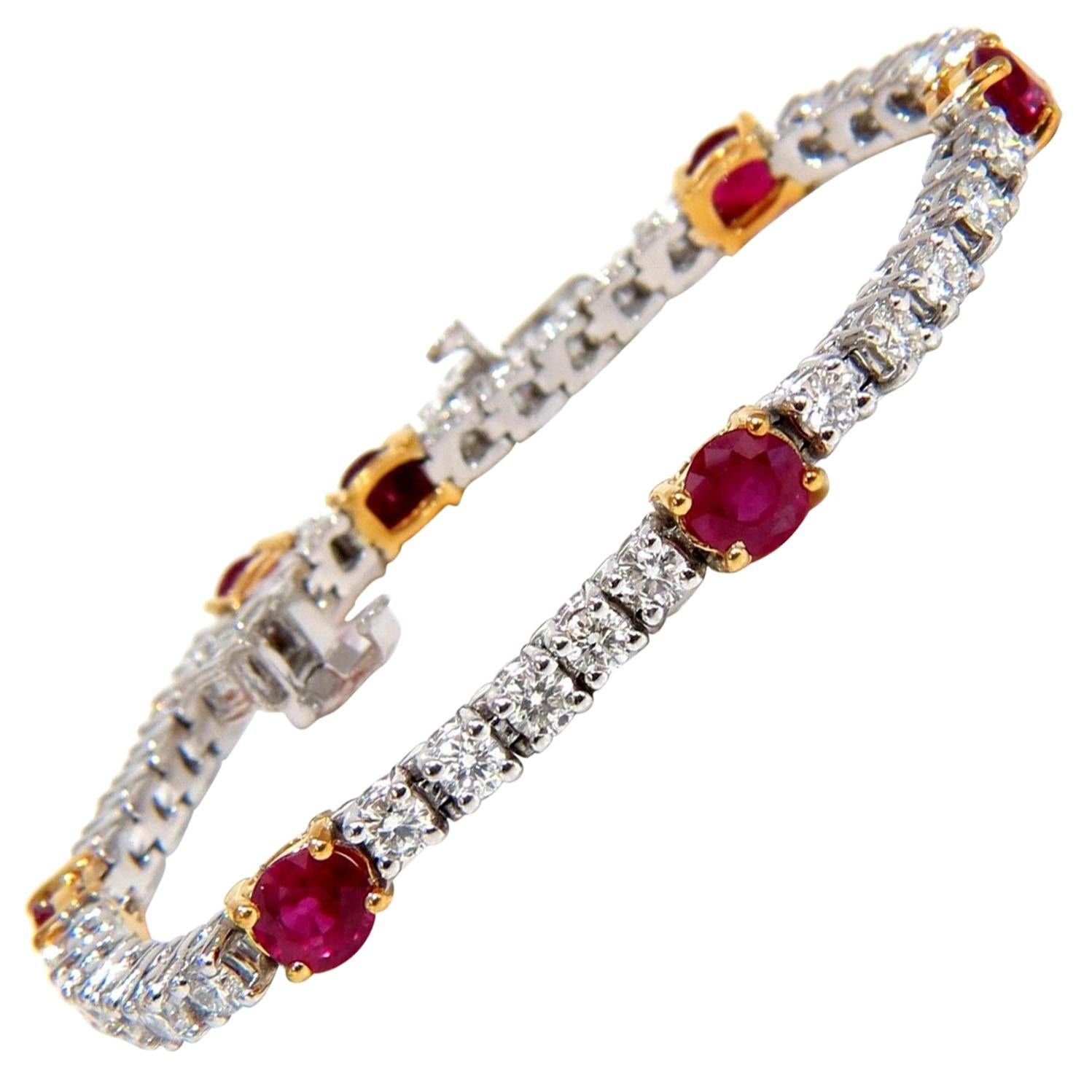 red ruby tennis bracelet