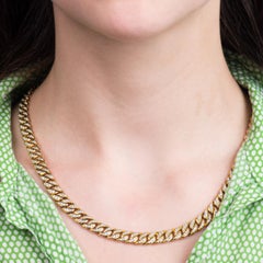 7.00ctw Round Brilliant Diamond 'G-H, VS2-SI1' 14kt Yellow Gold Cuban Link Chain