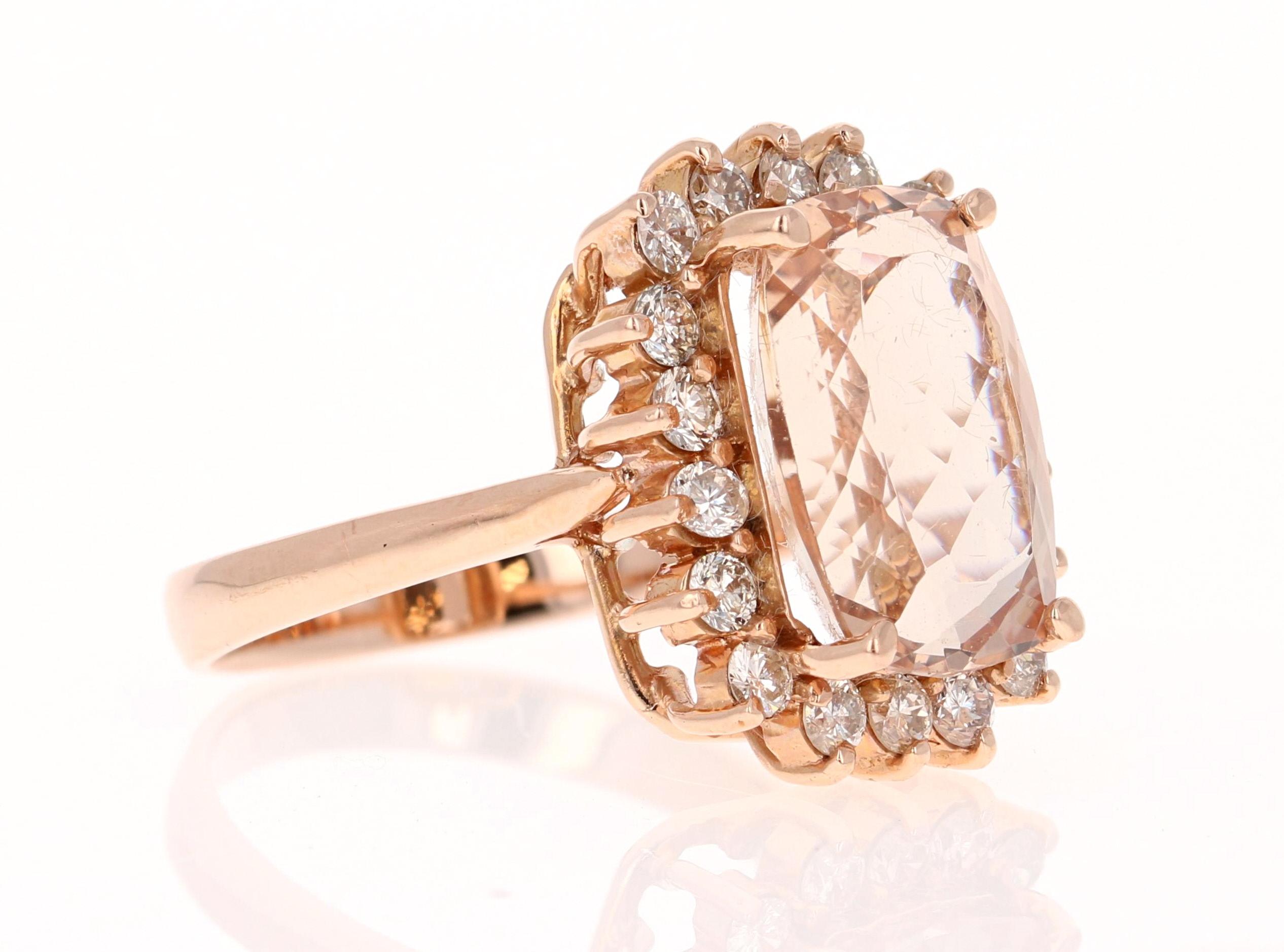 Statement Morganite Diamond Ring

This ring has a 6.19 Carat Natural Emerald Cut Morganite that measures at 13 mm x 10 mm and is surrounded by 18 Round Cut Diamonds that weigh 0.82 Carats. The total carat weight of the ring is 7.01 Carats.  

The