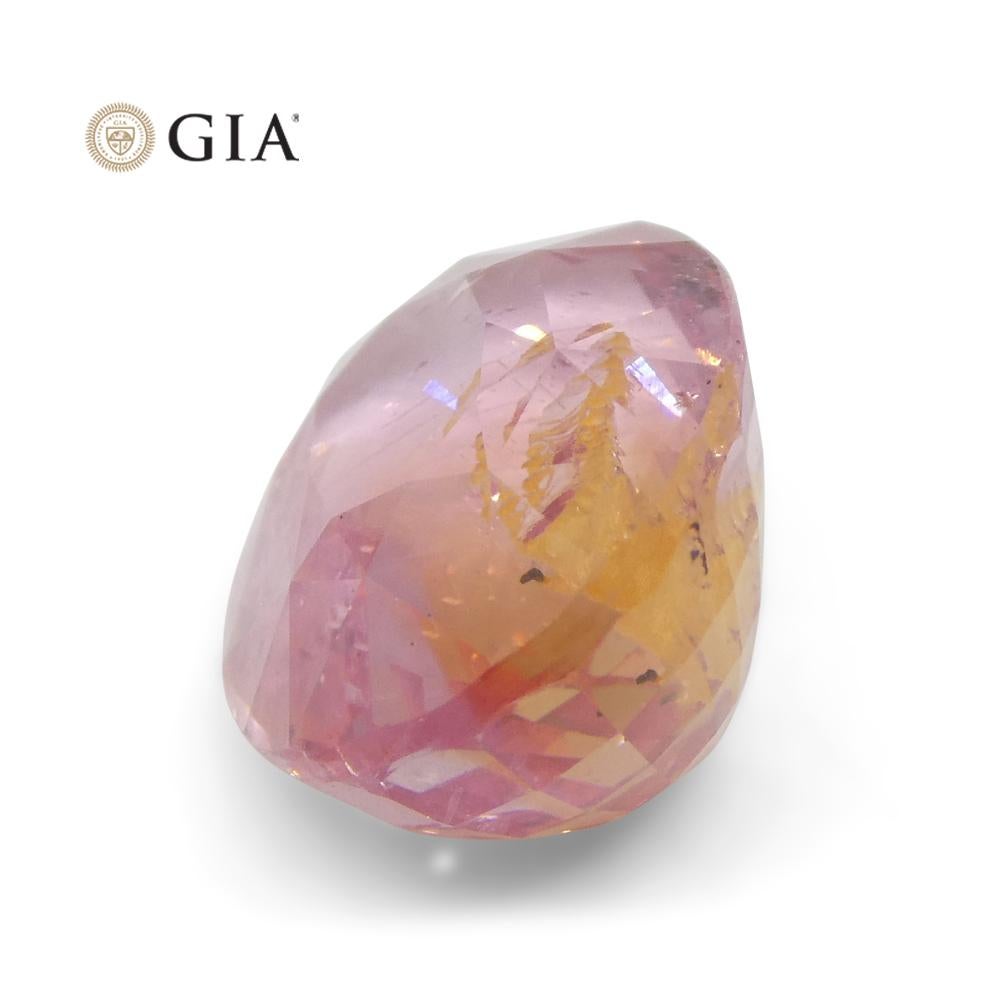 7.01ct Oval Pink-Orange Padparadscha Sapphire GIA Certified Sri Lanka For Sale 6