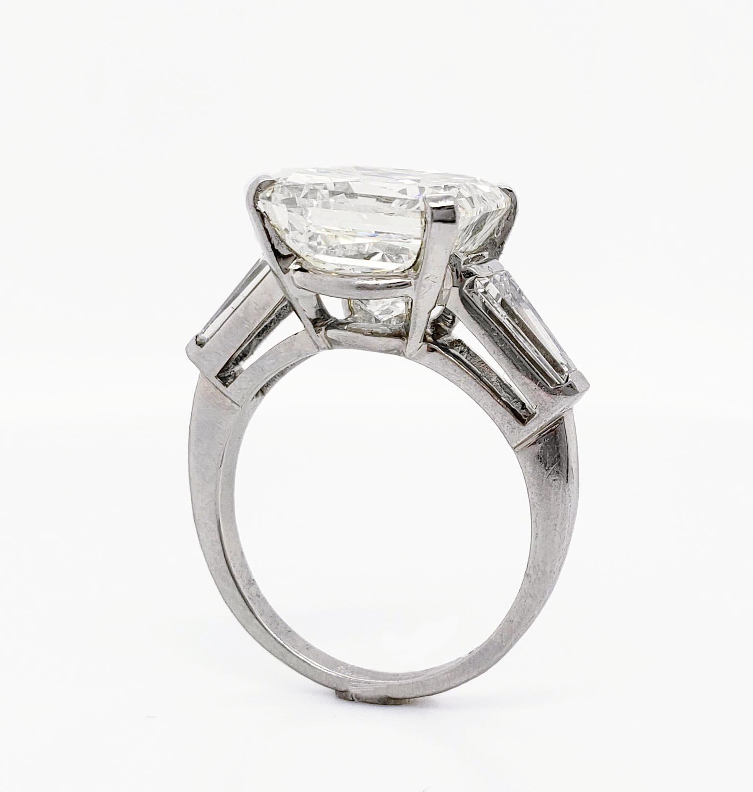 platinum radiant engagement ring