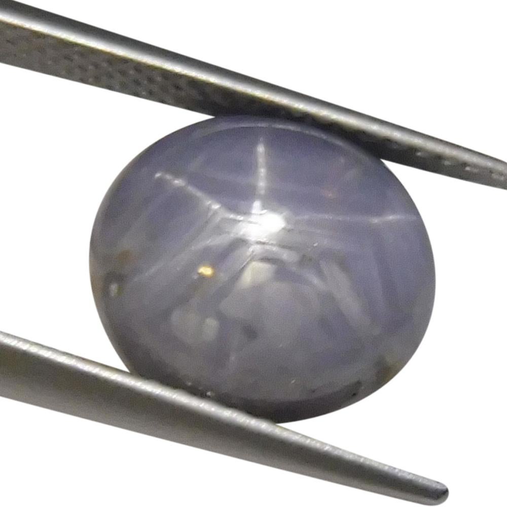 7.02 ct Ovaler Sternsaphir (Ovalschliff) im Angebot