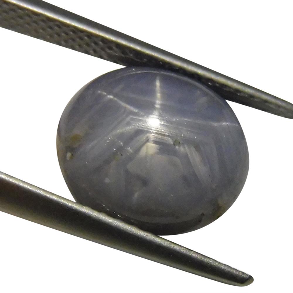 7.02 ct Ovaler Sternsaphir für Damen oder Herren im Angebot