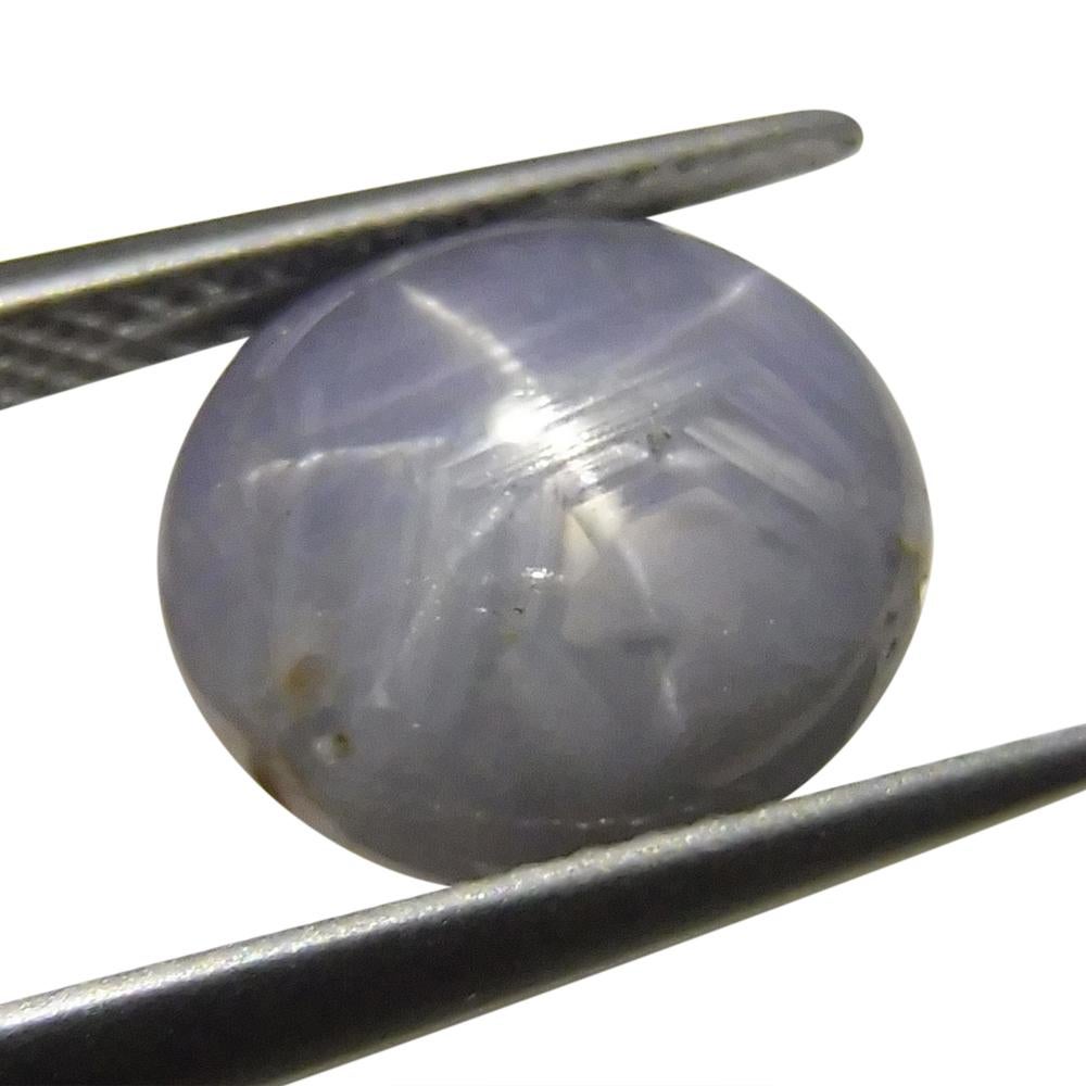 7.02 ct Ovaler Sternsaphir im Angebot 1