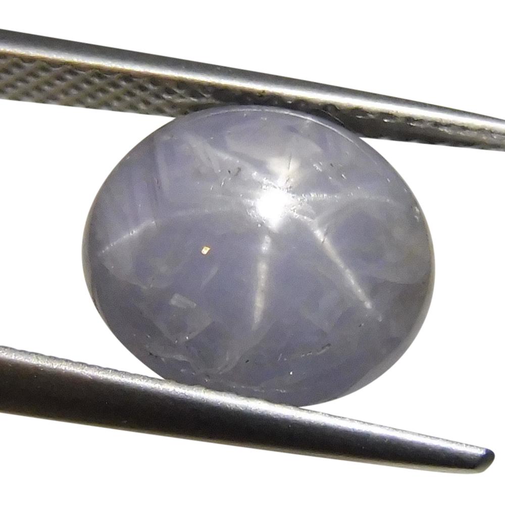 7.02 ct Ovaler Sternsaphir im Angebot 2