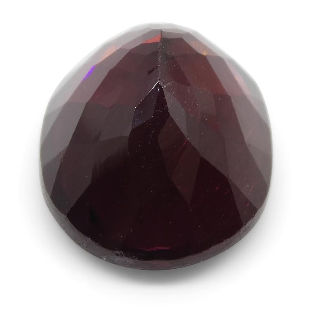 7.02ct Oval Reddish Purple Rubelite Tourmaline For Sale 5