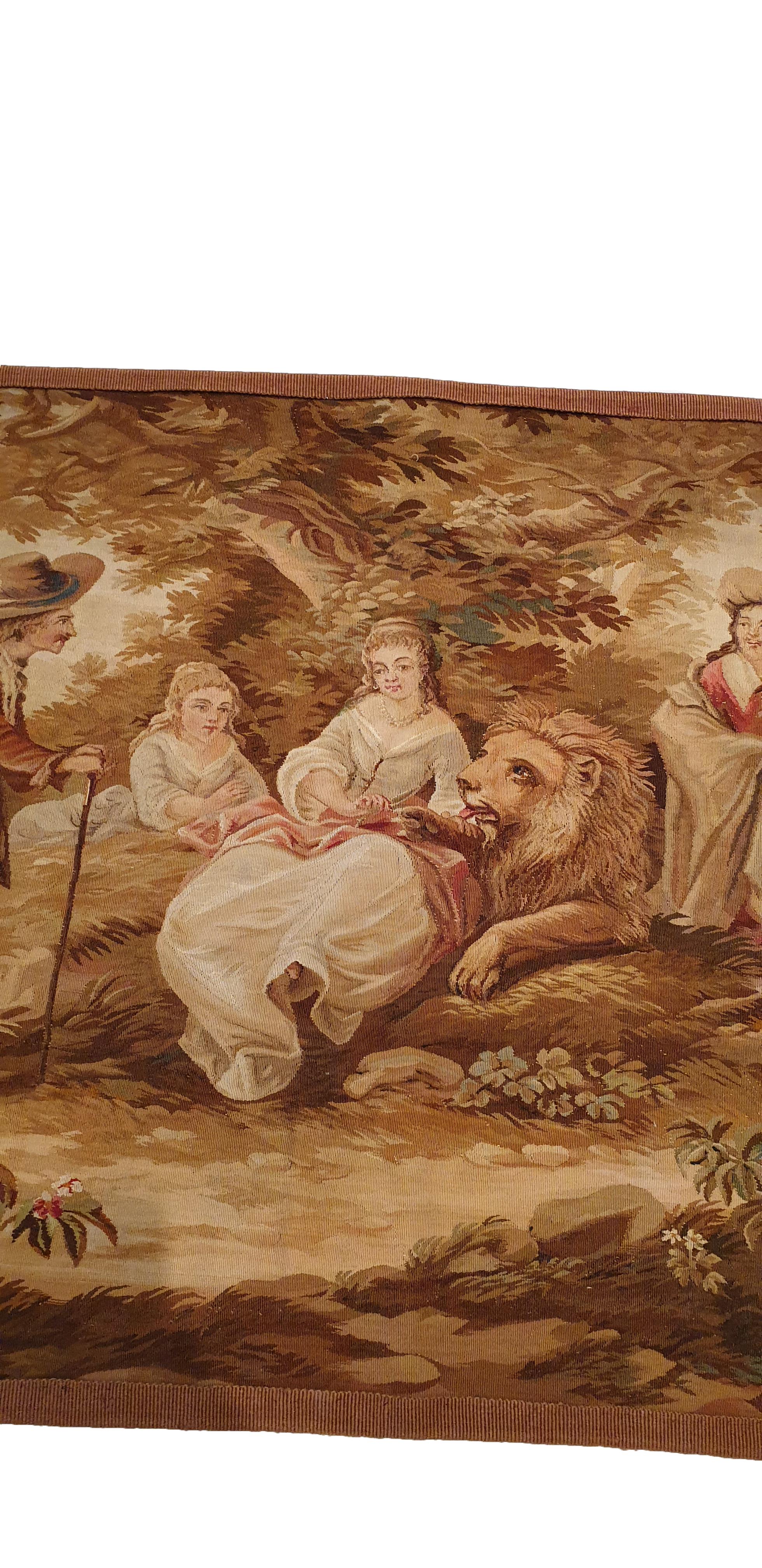 Hand-Woven  Tapestry Brussels, 19th Century - N° 704 For Sale