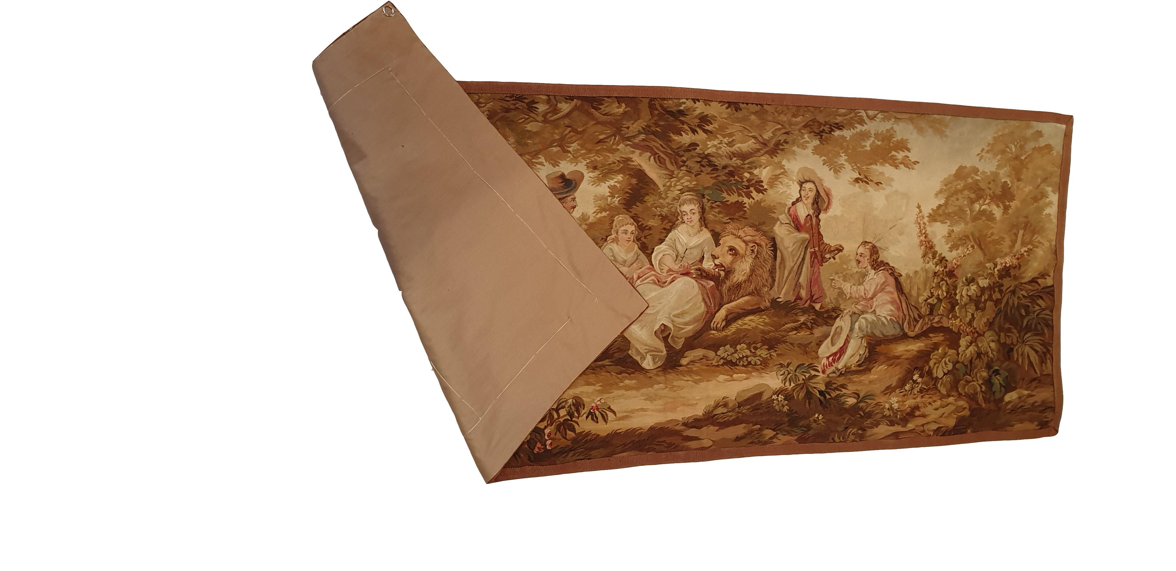 Wandteppich Brüssel, 19. Jahrhundert - N° 704 (Wolle) im Angebot