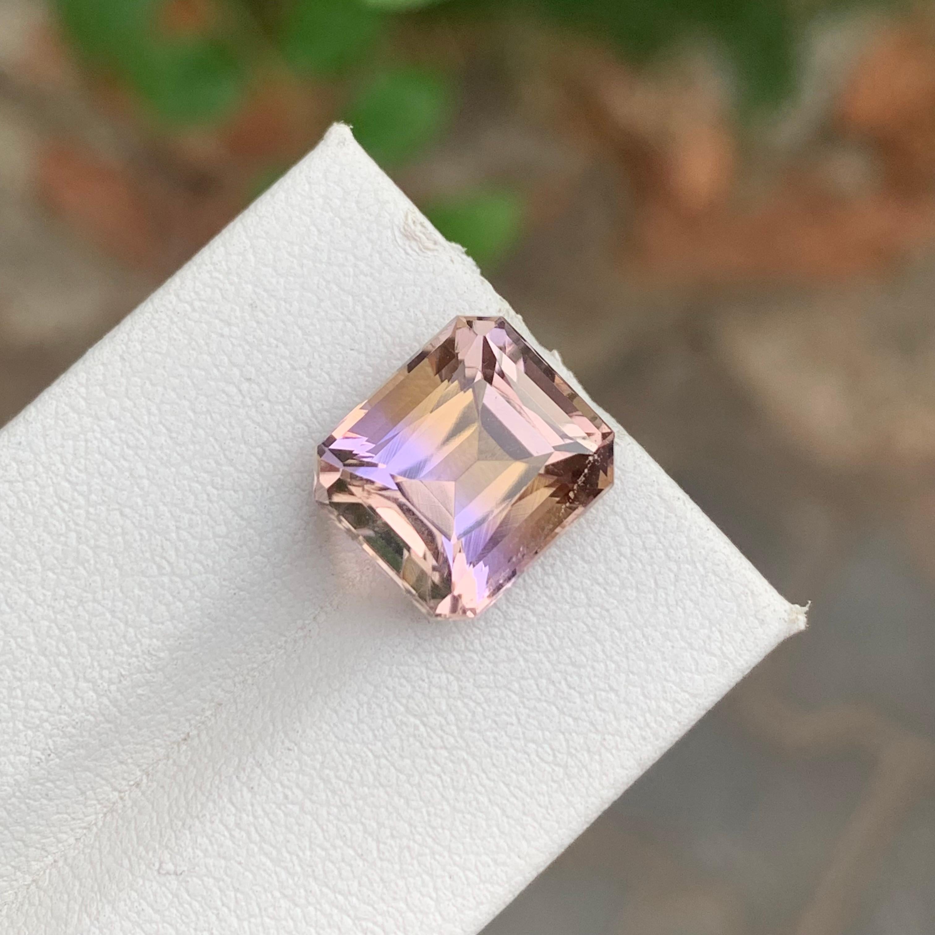 7.05 Quilates Gema Natural Suelta Ametrina Forma Esmeralda Para Joyería Artes y manualidades en venta