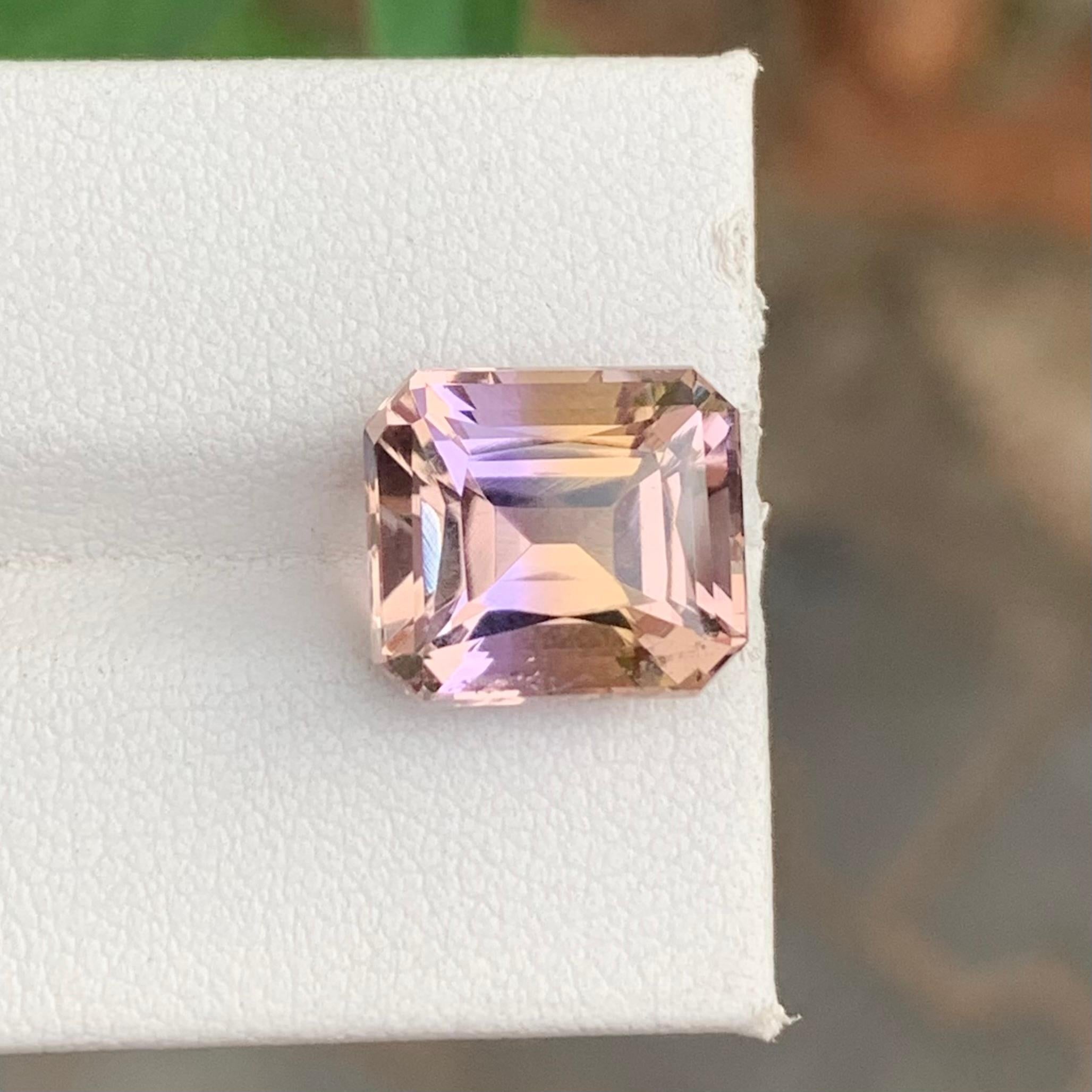 Femenino o masculino 7.05 Quilates Gema Natural Suelta Ametrina Forma Esmeralda Para Joyería en venta