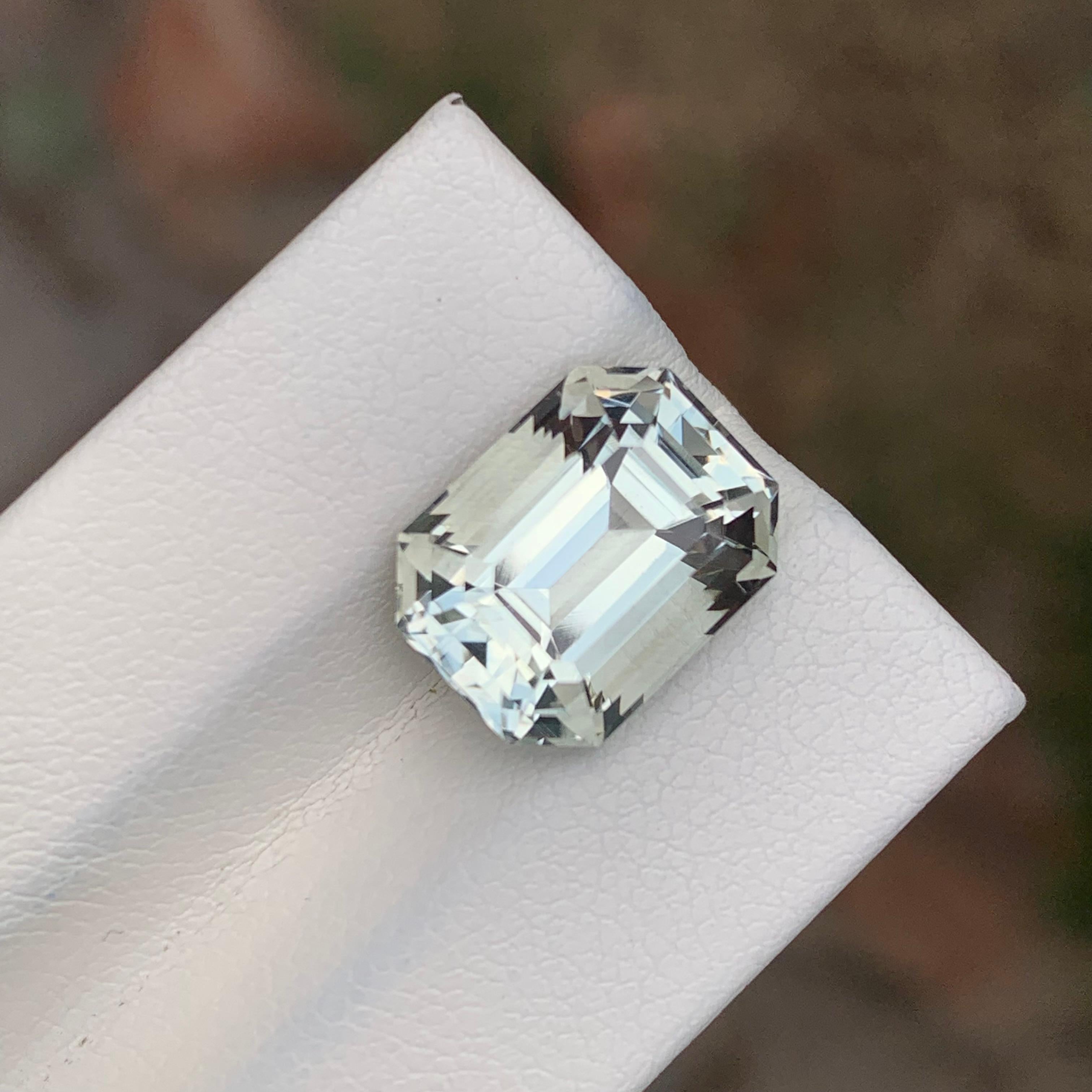 7,05 Karat Natürlicher loser grüner Amethyst Smaragd Form Edelstein im Angebot 5