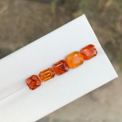 7.05 Carat Natural Loose Hessonite Garnet Lot For Jewellery Making