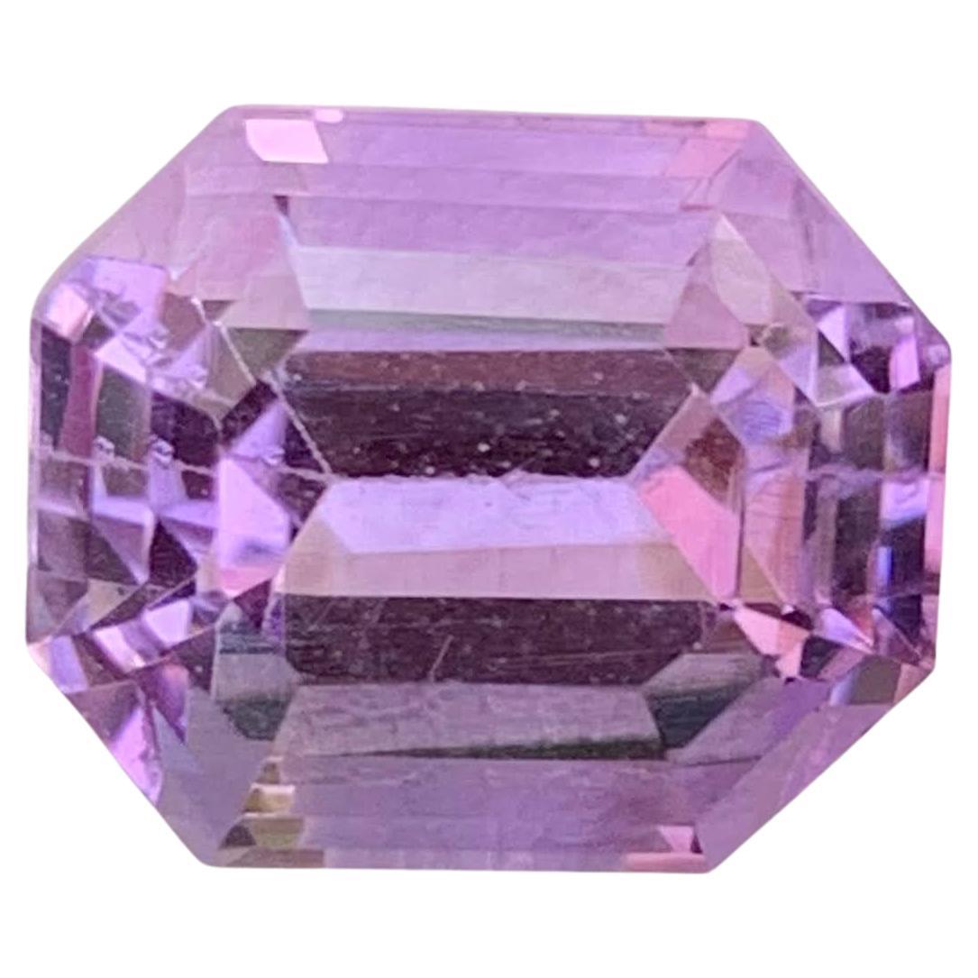 7,05 Karat Natürliche Lose Rose De France Amethyst Smaragdschliff Brasilianischer Edelstein im Angebot
