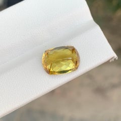7.05 Carat Natural Loose Sphene \ Titanite Cushion Cut Gemstone