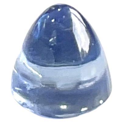 7.05 Carats Blue Sapphire No-Heated Natural Plain Fancy Cabochon For Jewelry Gem For Sale