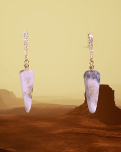 Orecchini di diamanti naturali in oro giallo 14k con pietra Cody da 7,05 carati