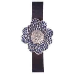 7.06 Carat Blue Sapphire and 3.32 Carat Diamond Van Cleef & Arpels Cosmos Watch