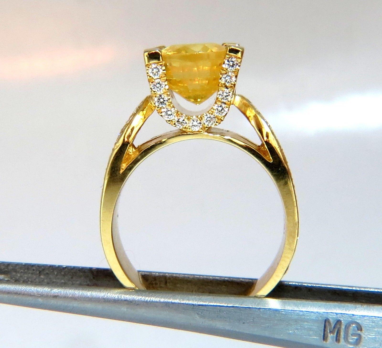 yellow sapphire ring design for man