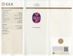 GIA Certified 7.08 Carat Pink Sapphire and Diamond Cocktail Ring in 18k Gold