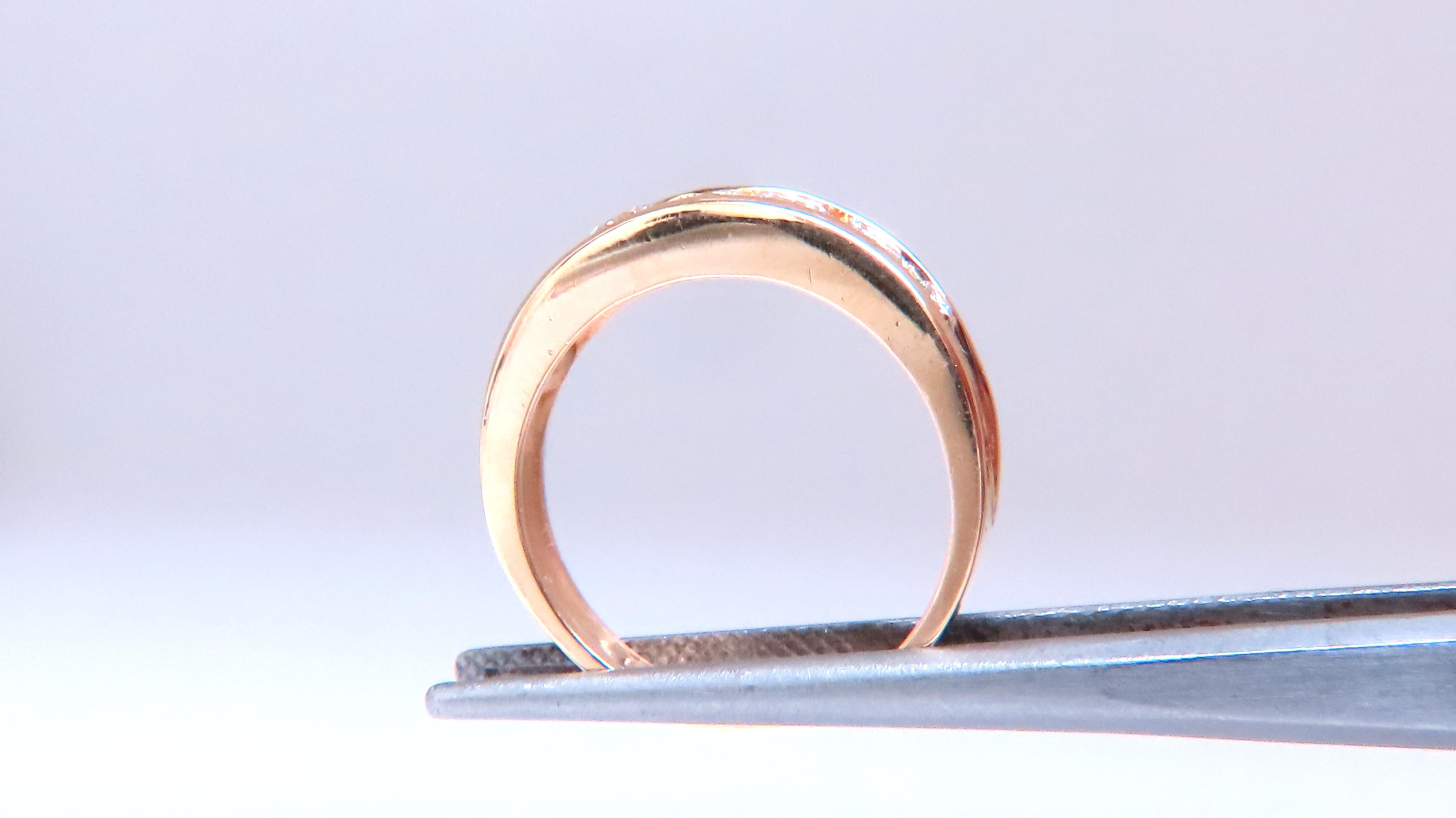 Round Cut .70ct Natural Round Diamonds Accent Band Channel 14kt gold 12424 For Sale