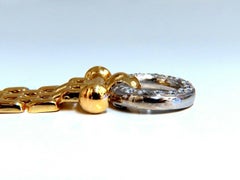 .70ct Natural Round Diamonds Circle Toggle Deco Bracelet 14kt Panther