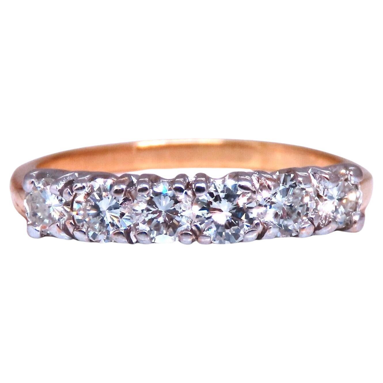 .70ct Natural Round Diamonds Eternity Ring Sharing Prong G/Vs 14kt gold* For Sale