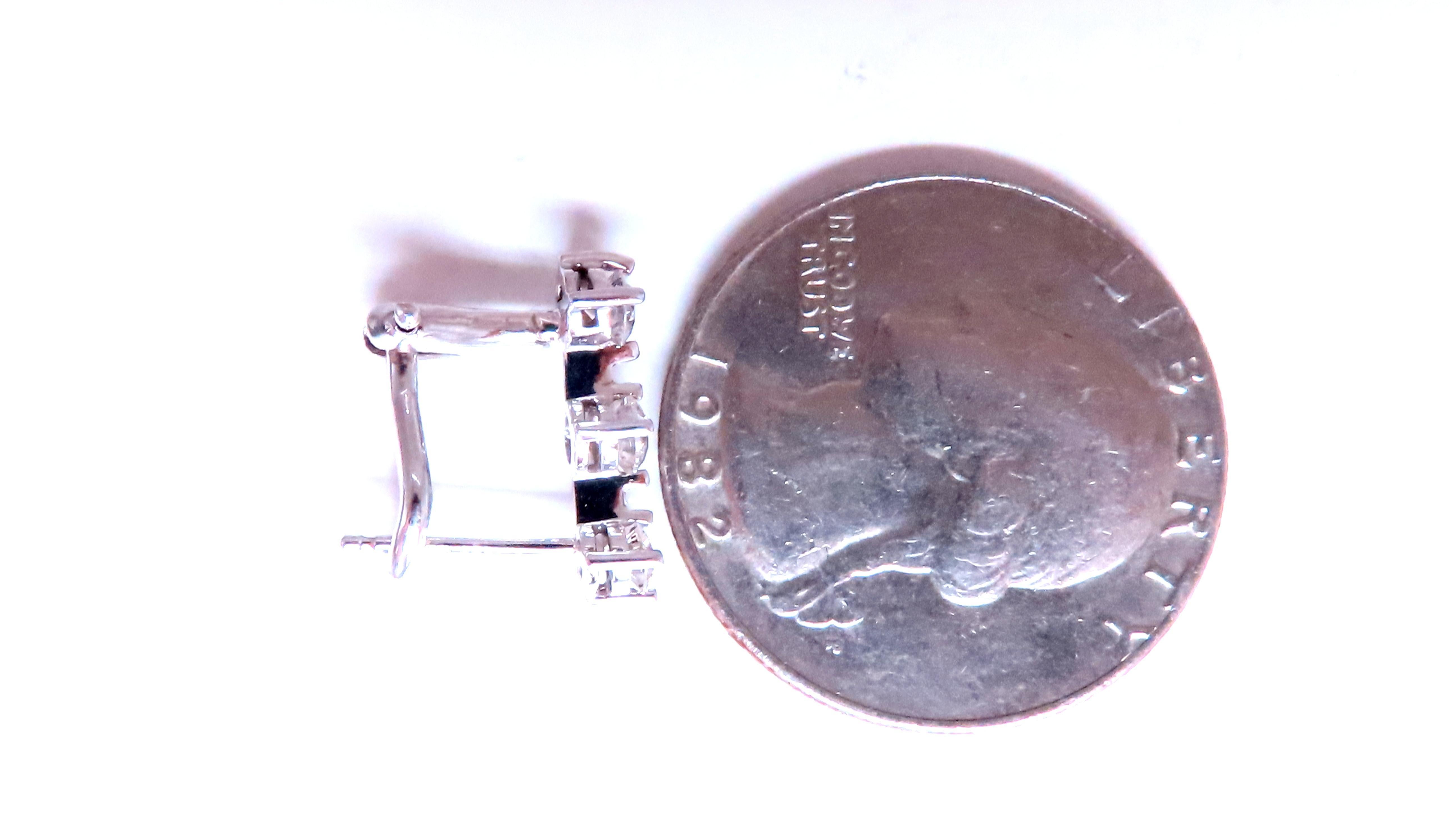 .70ct Tres Pendientes de clip de diamantes 14kt 12493 Primer corte en venta