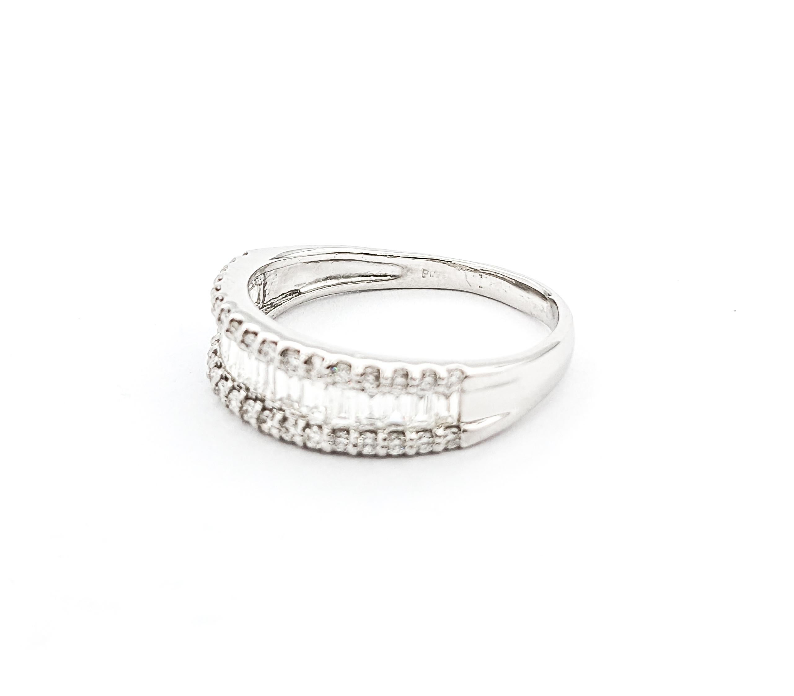 .70ctw Diamond Fashion Ring In Platinum For Sale 4