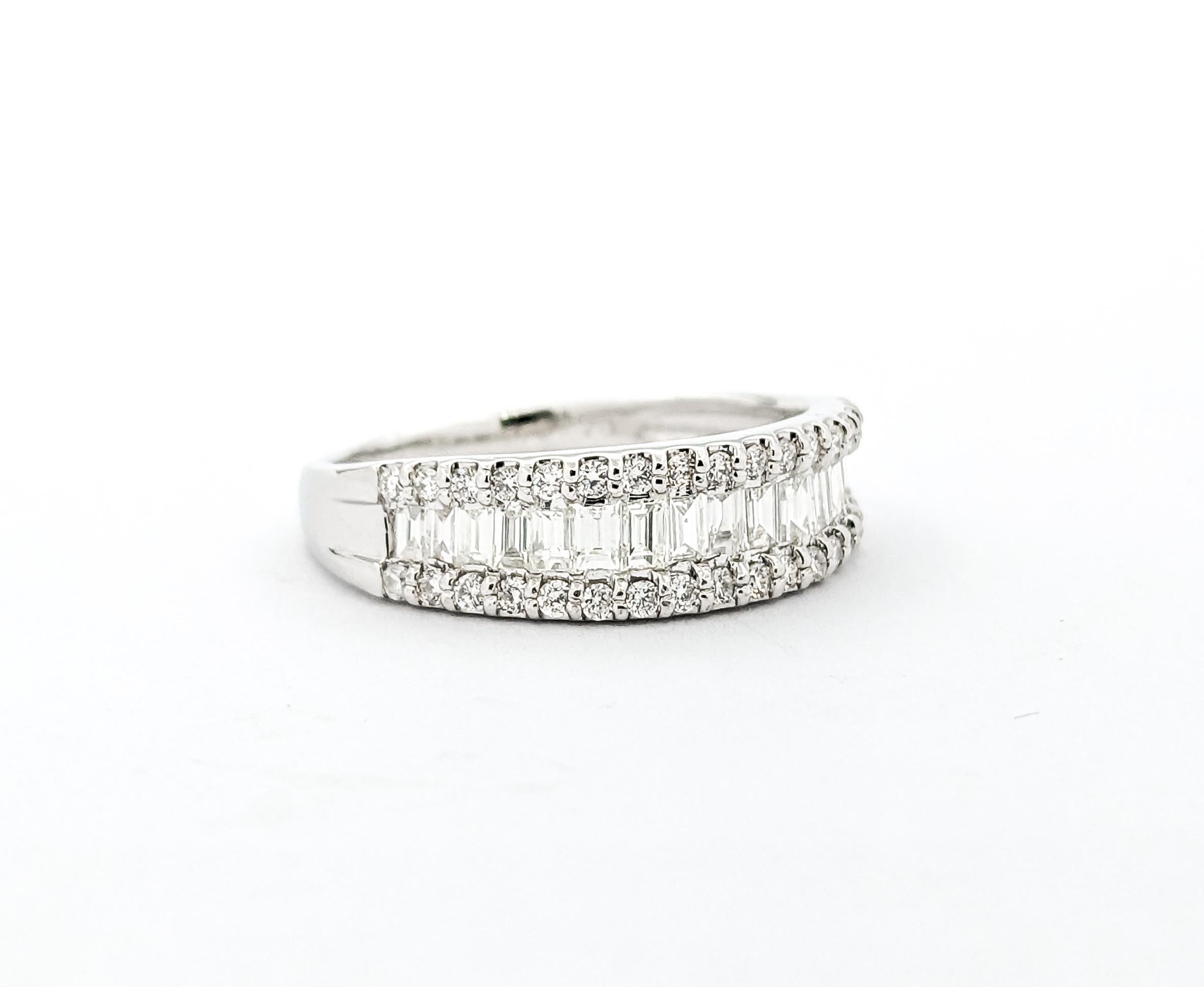 Women's .70ctw Diamond Fashion Ring In Platinum For Sale