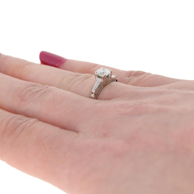 .70 Carat European Cut Diamond Vintage Engagement Ring, 900 Platinum GIA 1